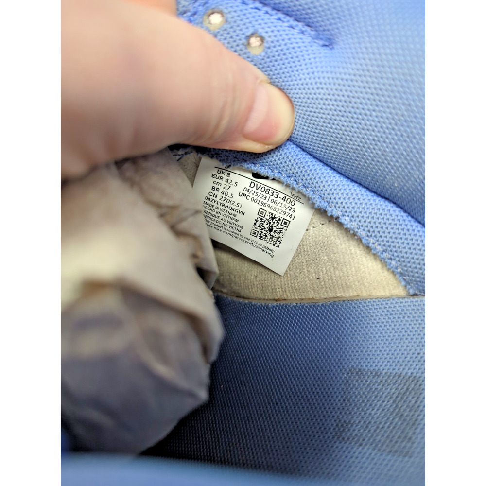 Size 9 - Nike Dunk Low Polar Blue DV0833 400 with box used fast shipping - Picture 5 of 9